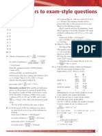 Answers To Exam-Style Questions: 1 Chemistry For The Ib Diploma © Cambridge University Press 2011