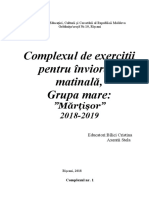 Complex de Exercitii Pentru Inviorare Grupa Mare