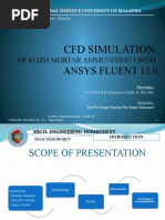 CFD Simulation: Ansys Fluent 13.0