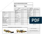 Checklist Retroexcavadora