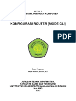 Modul 5 Konfigurasi Router (Mode CLI)