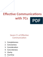 Effective Communications With 7Cs