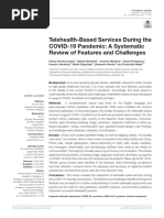 Telehealth-Based Services During The COVID-19 Pandemic: A Systematic Review of Features and Challenges