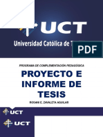 Diapositivas Proyecto e Informe de Tesis - Rosani Zavaleta Aguilar - Sesión 2