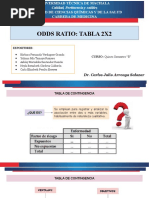 Odds Ratio - Tabla 2X2