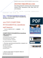 100 Top Computer FUNDAMENTAL Questions: and Answers
