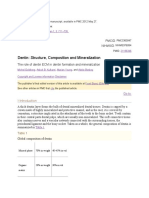 Dentin Structure, Composition and Mineralization