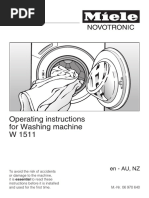 Miele Novatronic 1511 Manual en