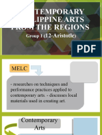 Contemporary Philippine Arts From The Regions: Group 1