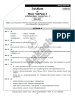 Aakash Model Test Papers Solutions XII T1 Biology