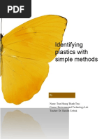 Report - Plastic Identification