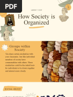 How Society Is Organized: Lesson 7-Ucsp