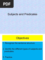 Subjects and Predicates