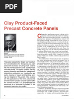 Clay Product-Faced Precast Concrete Panels