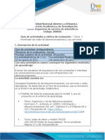 Guia de Actividades y Rúbrica de Evaluación - Tarea 1 - Reconocer Las Redes de Telecomunicaciones y Sus Servicios