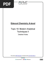 Edexcel Chemistry A-Level: Topic 19: Modern Analytical Techniques II