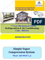 Refrigeration & Air Conditioning (MPE411) - Lec.2 - 2