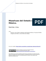 Ramirez, Irma (2008) - Mazahuas Del Estado de Mexico