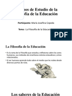 Campos de Estudio de La Filosofía