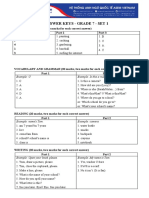 Answer Keys - Grade 7 - Set 1: Example: C Example: Is This A Ruler?