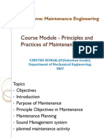 Maintenance Engineering