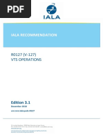 Iala Recommendation: R0127 (V-127) Vts Operations