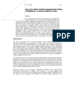 Self-Care Practices and Online Student Engagement During Covid-19 in The Philippines: A Mixed Methods Study