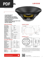 18" Subwoofer: Ferrite Magnet Aluminium Basket Driver