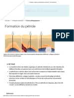 Formation, Origine Et Classification Du Pétrole - Les Explications