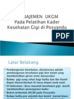 Langkah Langkah Pelatihan Kader Pada UKGM