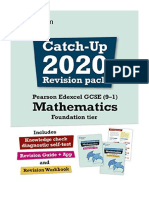 Pearson Edexcel GCSE (9-1) Mathematics Foundation Tier Catch-Up 2020 Revision Pack - Harry Smith