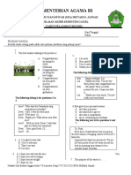 Soal PAS Bahasa Inggris Ganjil VII, VIII, IX