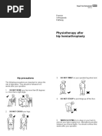 Physiotherapy After Hip Hemiarthroplasty