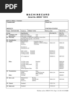 Machinecard: Serial No. M8464 13914