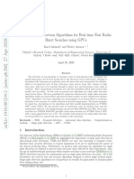 Single Pulse Detection Algorithms For Real-Time