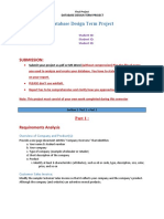 Database Design Term Project 1