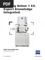 Imaging Below 1 Kv. Expert Knowledge Integrated.: Zeiss Geminisem 560 Field Emission Sem