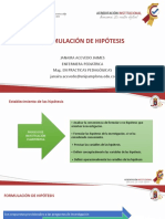 Formulacion de Hipotesis