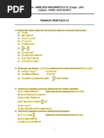 Trabajo Práctico Vi (Am II-2018-Bianco) - ANÁLISIS MATEMÁTICO 2 (UBA FCE)