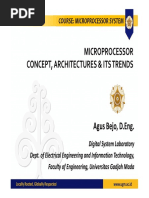 Lecture Note 02 - Microprocessor Concept Architectures and Its Trends