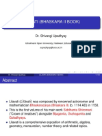 Lilavati (Bhaskara Ii Book) : Dr. Shivangi Upadhyay