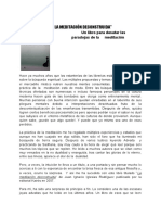 La Meditacion Deconstruida - de Juan Igancio Iglesias