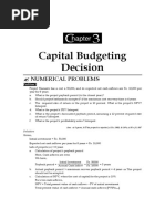 Capital Budgeting Decision: Hapter