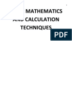 Vedic Mathematics and Calculation Techniques