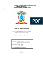 Laboratorio N°11 de Q. A. - Preparación y Estandarización de Una Solución de Hidróxido de Sodio