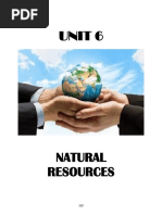 Unit 6 Natural Resources 