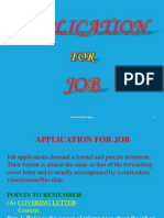 XII W.S. PPT of JOB APPLICATION