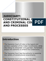 Judiciary: Constitutional Civil and Criminal Courts and Processes