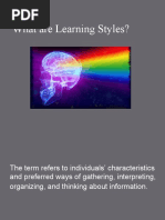 What Are Learning Styles?