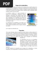 Capas de La Atmosfera